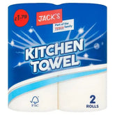 Jack's Kitchen Towel 2 Rolls (Case of 8)  Adomoo